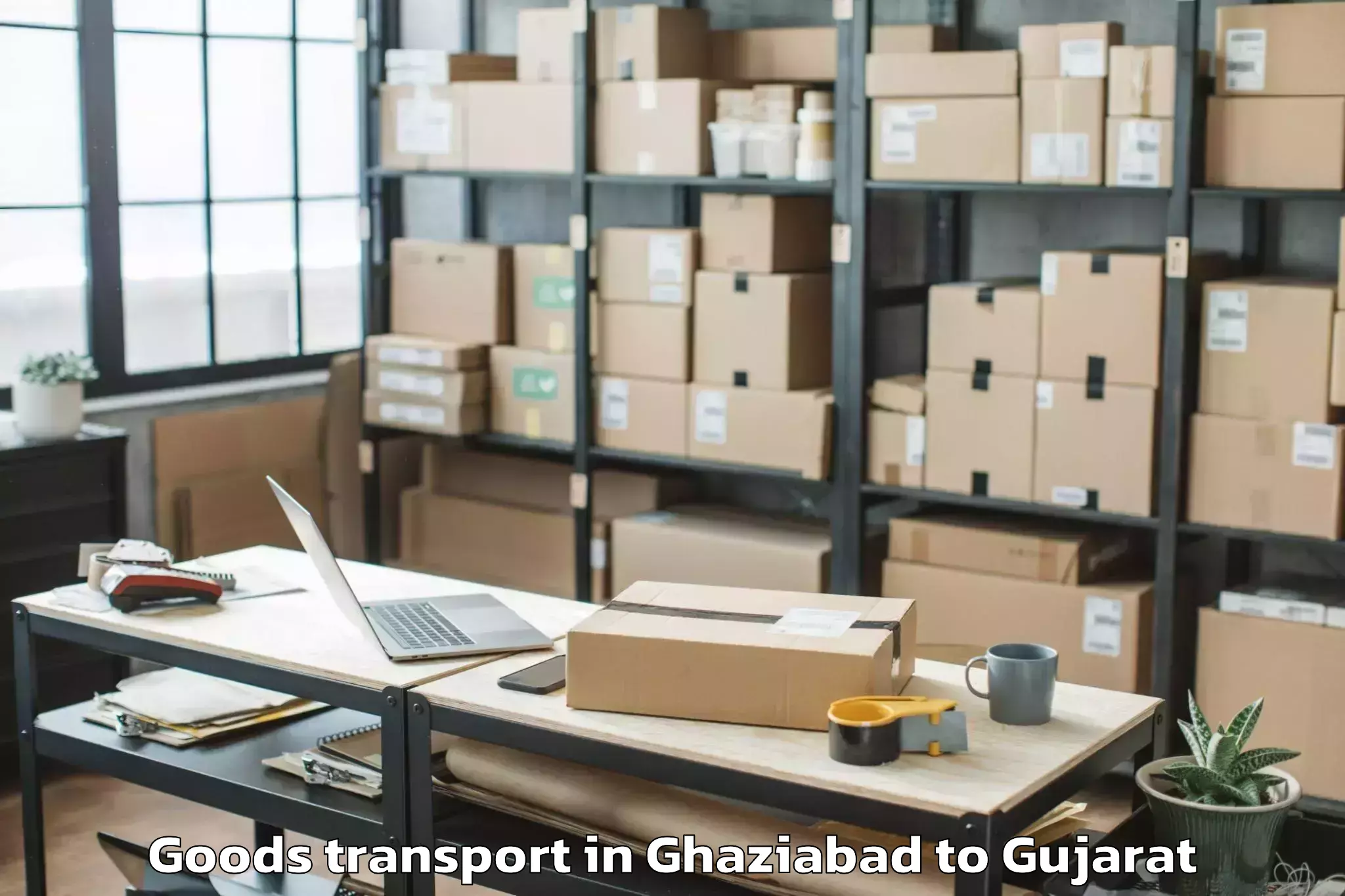 Book Your Ghaziabad to Kundla Goods Transport Today